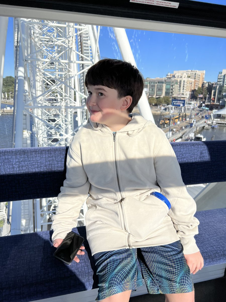medickimw's tweet photo. Took Bubba on @CapitalWheel for our weekly adventure &amp; he is loving it 💜 Huge thanks to all the workers here who are so patient &amp; kind &amp; made this an unforgettable day for both of us 💜
#WheelFun https://t.co/rqjXa911qh