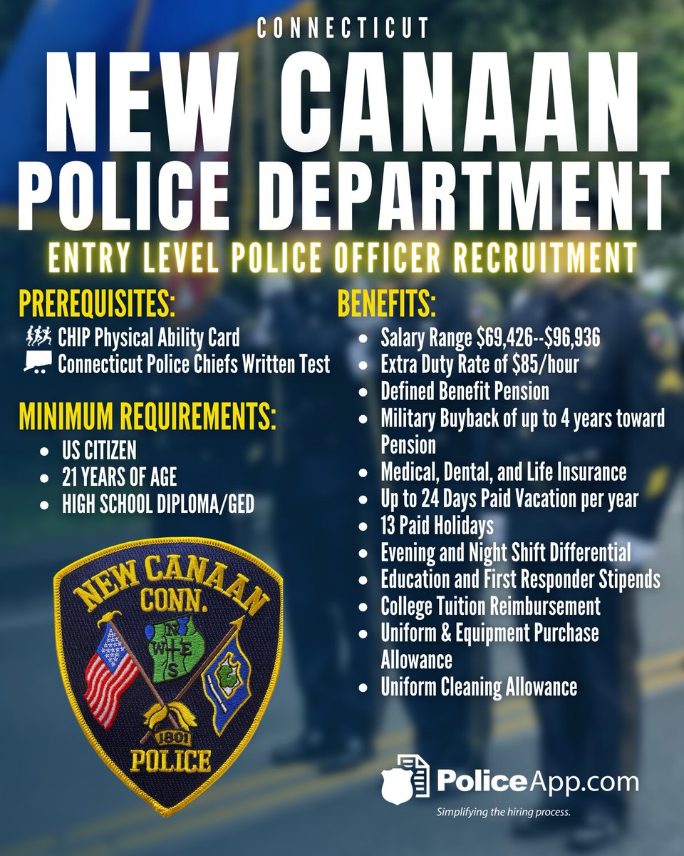 on Twitter "New Canaan Police Department, CT Job Title