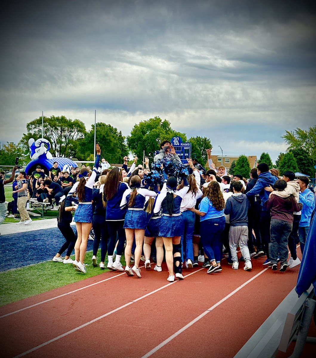 profMGeorges's tweet photo. My first pep rally and #homecoming @ReavisD220 !
The #ramsstrength here isnโt just a slogan, it is a way of life. What a great ending to a FUNTASTIC week. Rams ARE the life of the Mardi!
#Homecoming2022 https://t.co/piEanQDzrq