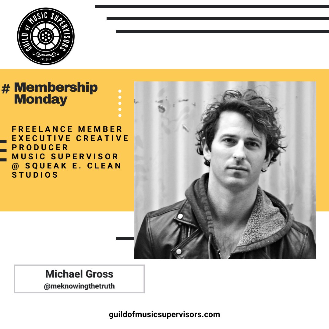 guildofmusic's tweet photo. 1/2
We couldn’t wait until Monday to do a #GMSMembershipMonday feature, so here’s a #GMSMembershipFeature with the amazing Michael Gross, who will be moderating “The Language of Music (Supervision)”panel at the #GMSConference on Saturday, October 1st!
https://t.co/PSYRCHdXZG https://t.co/qD5841umX1