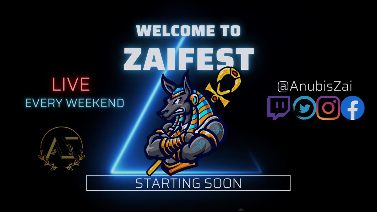 AnubisZai's tweet photo. Hey.. I didn't forget! You did! It's finally Friday. Another stream tonight and tomorrow! If you didn't remember, I said EVERY WEEKEND!! Tonight @ midnight
Tomorrow about 2pm-ish PST #Zaifest
#smallstreamer 
#SmallStreamersConnect 
#SmallStreamerCommunity 
https://t.co/m6A9K79uwQ https://t.co/HrsE8MH5lL