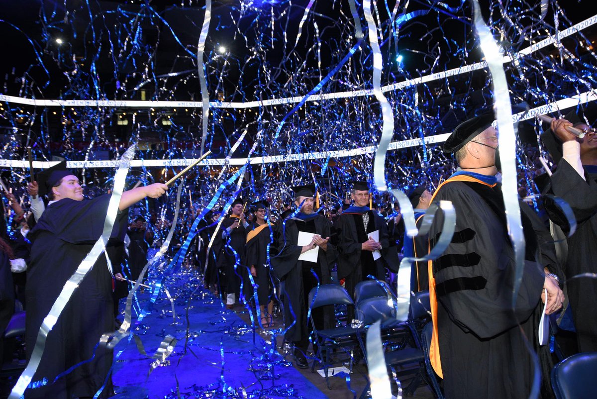 FlutterFETTI's tweet photo. Our customer Vanessa from the University of Memphis sent us great photos from their recent graduation: 

“Our Memphis grads love the streamers! It creates such fun and excitement! We sing ‘The Fight Song’ and everyone feels great. It is a great tradition now” -Van

#flutterfetti https://t.co/SeolfUtyH1