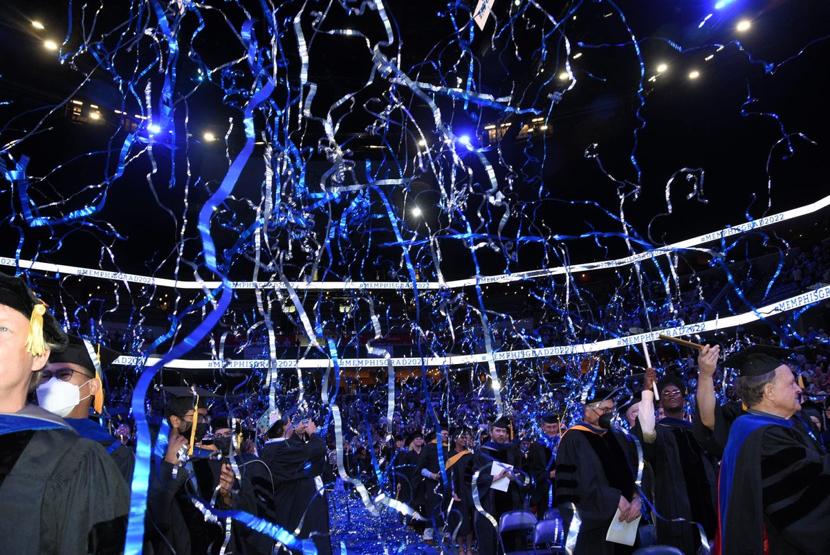 FlutterFETTI's tweet photo. Our customer Vanessa from the University of Memphis sent us great photos from their recent graduation: 

“Our Memphis grads love the streamers! It creates such fun and excitement! We sing ‘The Fight Song’ and everyone feels great. It is a great tradition now” -Van

#flutterfetti https://t.co/SeolfUtyH1