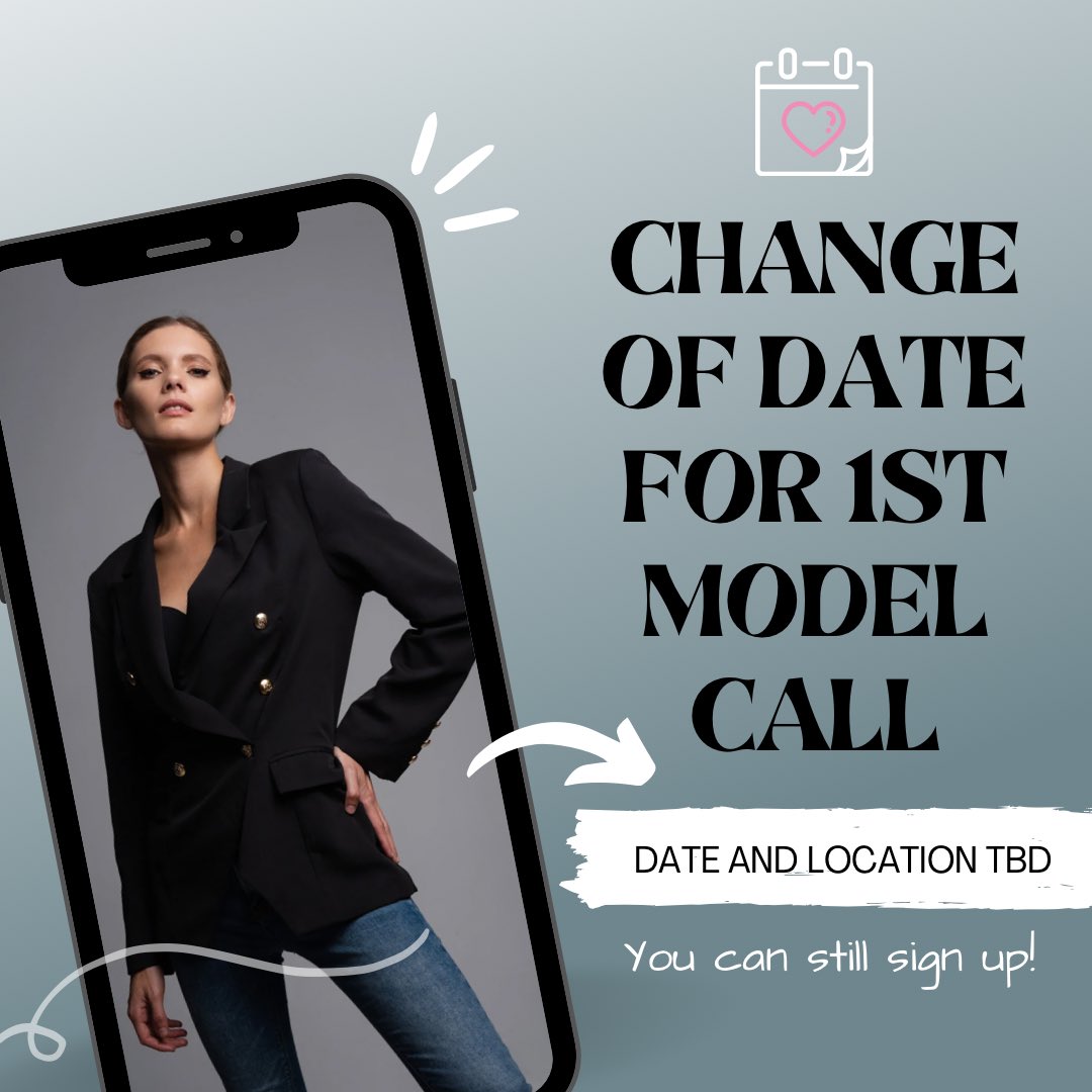 untmerchinc's tweet photo. Hello everyone✨

Due to some scheduling conflicts we will be pushing back the first model call for the fall fashion show. New date and location are TBD for the moment but keep an eye out for any updates on our social media 🫶🏻 https://t.co/i9NAithb52