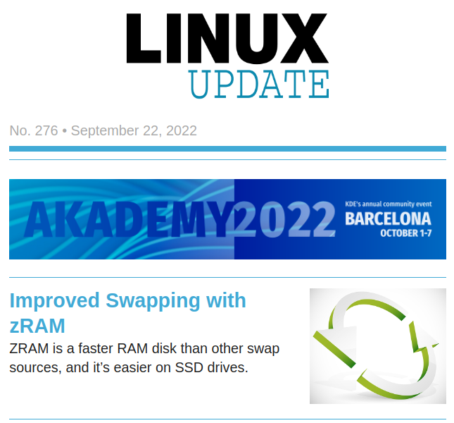 Did you miss Linux Update this week? Read it now and subscribe to get it every week! mailchi.mp/linux-magazine… #Linux #newsletter #OpenSource #zRAM #FOSS #Ubuntu #GNOME #CrystalLinux #metadata #RaspberryPi #jobs #events #Archive