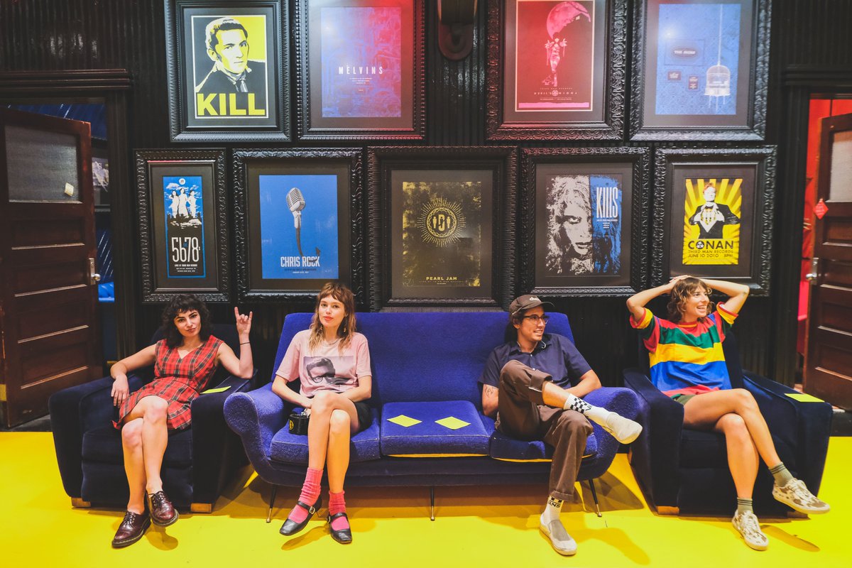This week, we filmed our first live session in The Blue Room at @thirdmanrecords — stay tuned to experience @theparanoyds911 in action. 📷: Katty Danger