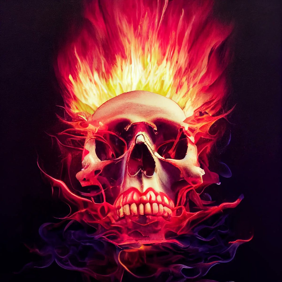 cybxr (@cybxr_eth) on Twitter photo In the depths of the <a href="/SkullDungeonNFT/">Skull Dungeon</a> Discord, we're using #midjourney to summon a host of demonic skulls 💀
What are your favourite AI generated pieces? Either those you own or have made, on or off-chain. In the depths of the <a href="/SkullDungeonNFT/">Skull Dungeon</a> Discord, we're using #midjourney to summon a host of demonic skulls 💀
What are your favourite AI generated pieces? Either those you own or have made, on or off-chain.
