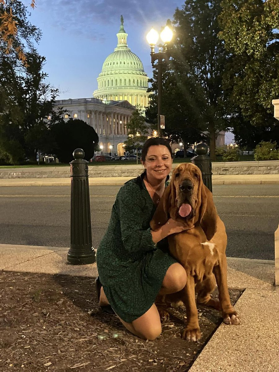 WKCDOGS's tweet photo. Our 2022 Best in Show Winner, Trumpet, made an appearance at Pet Night on Capitol Hill earlier this week to help promote the importance of pet ownership to human health and wellbeing to our elected officials. Thank you to Heather &amp; Trumpet for representing our community! @ProPlan https://t.co/TyWtRtevcY