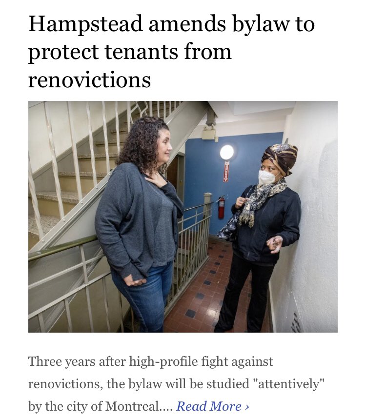 We did it! Not only did we save affordable housing in Hampstead, but we helped get a groundbreaking new bylaw enacted, one which other municipalities are now studying! So proud of my neighbours, a great community effort. #affordablehousing #cdnpolitics #HousingCrisis