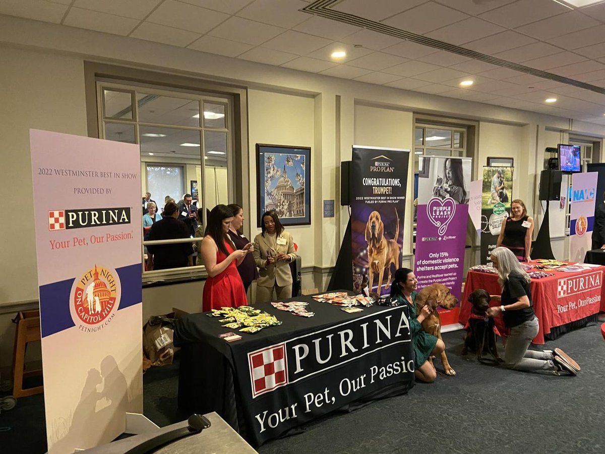 WKCDOGS's tweet photo. Our 2022 Best in Show Winner, Trumpet, made an appearance at Pet Night on Capitol Hill earlier this week to help promote the importance of pet ownership to human health and wellbeing to our elected officials. Thank you to Heather &amp; Trumpet for representing our community! @ProPlan https://t.co/TyWtRtevcY