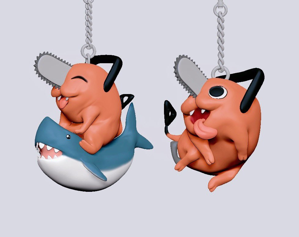 chloeworthyart's tweet photo. He’s just a little guy. 🥺🦈 Finished keychains. Time for textures. 🥵💕🫣 https://t.co/CIi1YUCVKz