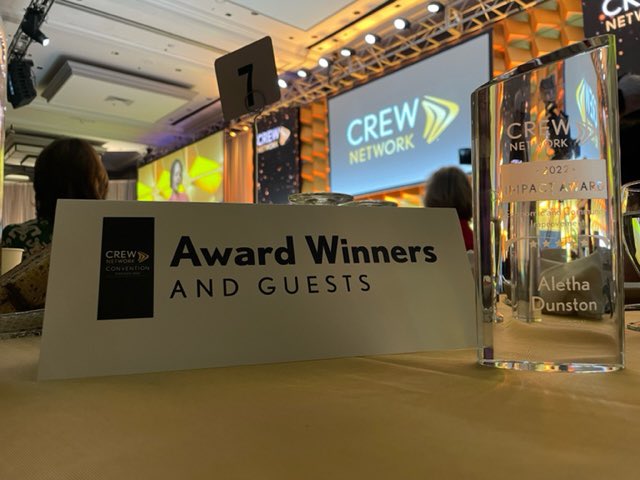IndyEconDev's tweet photo. Impact: To have a strong effect on someone or something. 

#Congrats to @aletha_planner on your @CREW_Network Award! You have influenced strong women and networks that contribute to bettering their community. 

Have you met Aletha? Let’s start a conversation today!

#DevelopIndy https://t.co/TluxQCpsgT