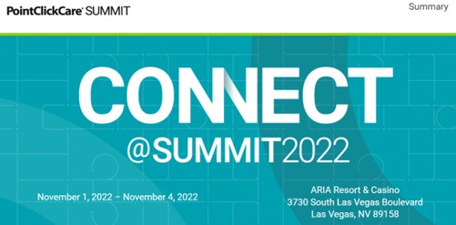 vision_software's tweet image. PointClickCare #CONNECTatSUMMIT 2022 is almost here!  
Vision Software is excited to be a sponsor for PointClickCare Summit 2022, from Nov. 1st - 4th!  Please stop by our booth and say hello!  VSTech.com  
#VisionSoftwareTechnologies  #PointClickCare