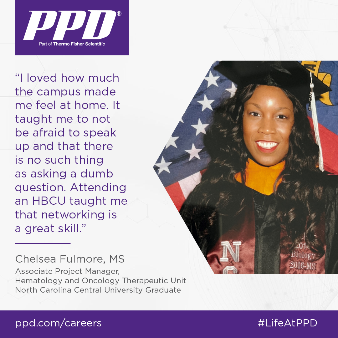 PPDCareers's tweet photo. In celebration of #HBCUweek, we applaud and thank our 🎓#HBCUgrads for making a meaningful impact around the globe, as they help enable our customers to make the world healthier, cleaner and safer.
Discover #PPDcareers. » https://t.co/n3SDb4W2TL
#LifeAtPPD #HBCUpride #HBCUlove https://t.co/KiX4jwaB3T