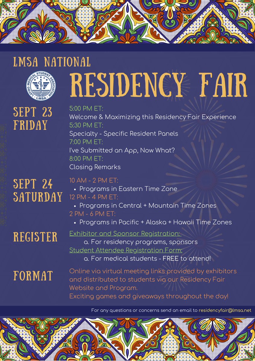 Kim Mukerjee, MD, MPH (@kimmukerjee) on Twitter photo Looking forward to meeting future pediatricians tomorrow <a href="/LmsaNational/">LMSA National</a>’s virtual residency fair! Come chat about our <a href="/TulPeds/">Tulane Pediatrics Residency</a> residency program + mission and learn about the amazing impact you can have on reducing child health inequities in our community. #PedsMatch2023 #LMSARF22 Looking forward to meeting future pediatricians tomorrow <a href="/LmsaNational/">LMSA National</a>’s virtual residency fair! Come chat about our <a href="/TulPeds/">Tulane Pediatrics Residency</a> residency program + mission and learn about the amazing impact you can have on reducing child health inequities in our community. #PedsMatch2023 #LMSARF22