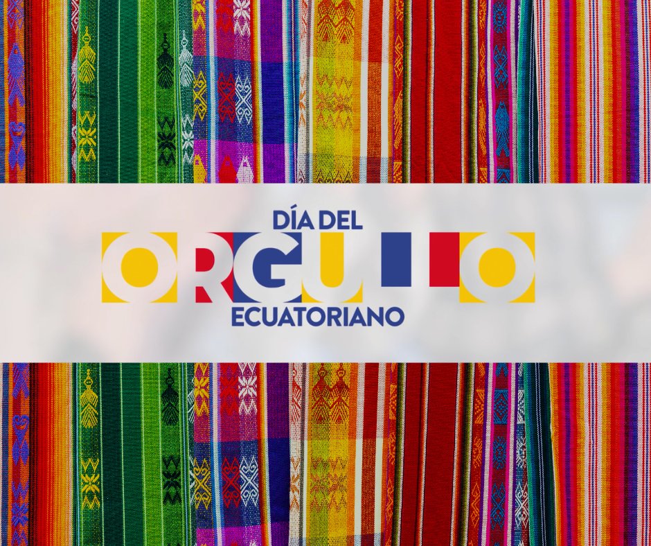 🇪🇨Today we #celebrate Ecuadorian pride day🇪🇨
Every #September 23 since 2019 we celebrate this day that promotes the #identity and #quality of national production. Always seeking to highlight the best that the country has, from the human and #productive side.