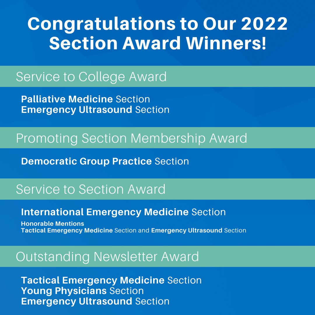 ACEPNation's tweet photo. Congratulations to these outstanding ACEP Sections! Learn more about our Section Awards: https://t.co/bItMLzoC6P https://t.co/HOXIJDQrRc