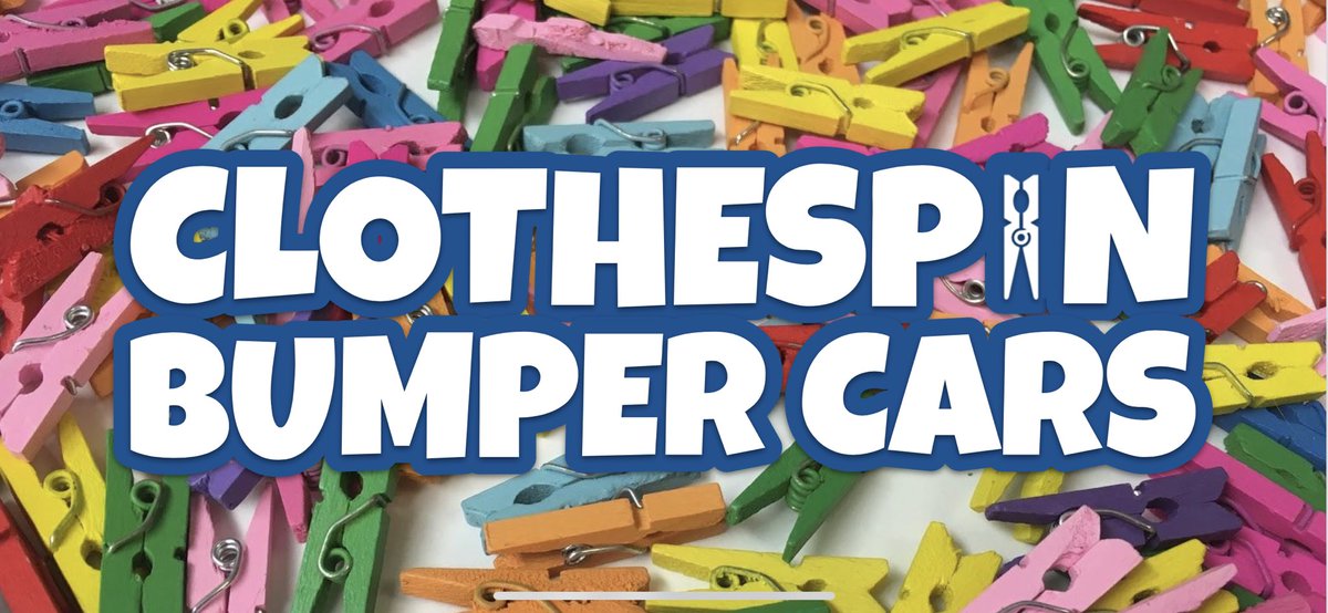ATerryAllenHS's tweet photo. My students loved Clothespin Bumper Cars as part of our personalized review day! But more importantly, they knew they were my first classes to try it out. When we were done, they gave me no less than 10 fantastic ideas for improvement! #emc2learning https://t.co/Pn53XGV1jF