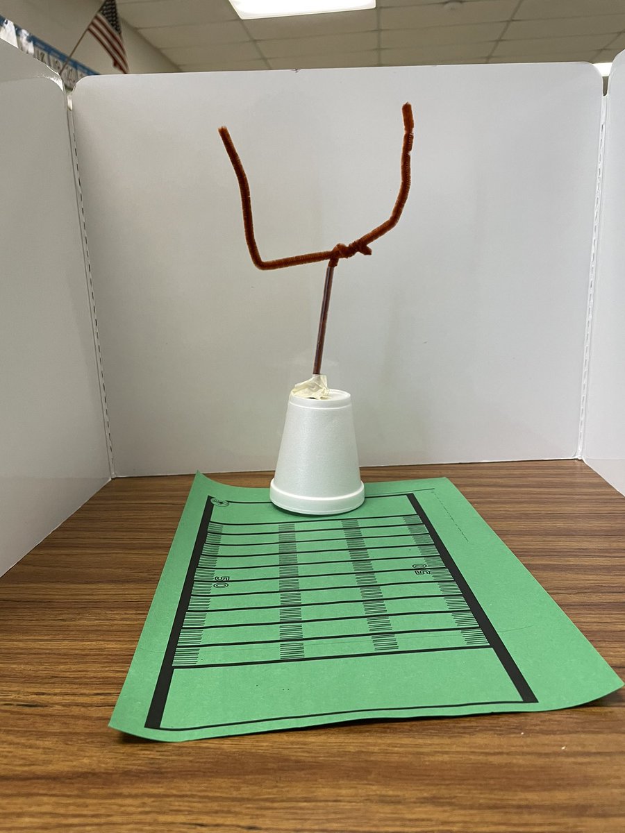 MSmateys's tweet photo. We had so much fun on Football Day! We made goalposts and used our fingers to kick a paper football! I loved hearing the Mateys cheer each other on. @oesrams #brainycreativity #STEAMfun https://t.co/yU4g4ritx7