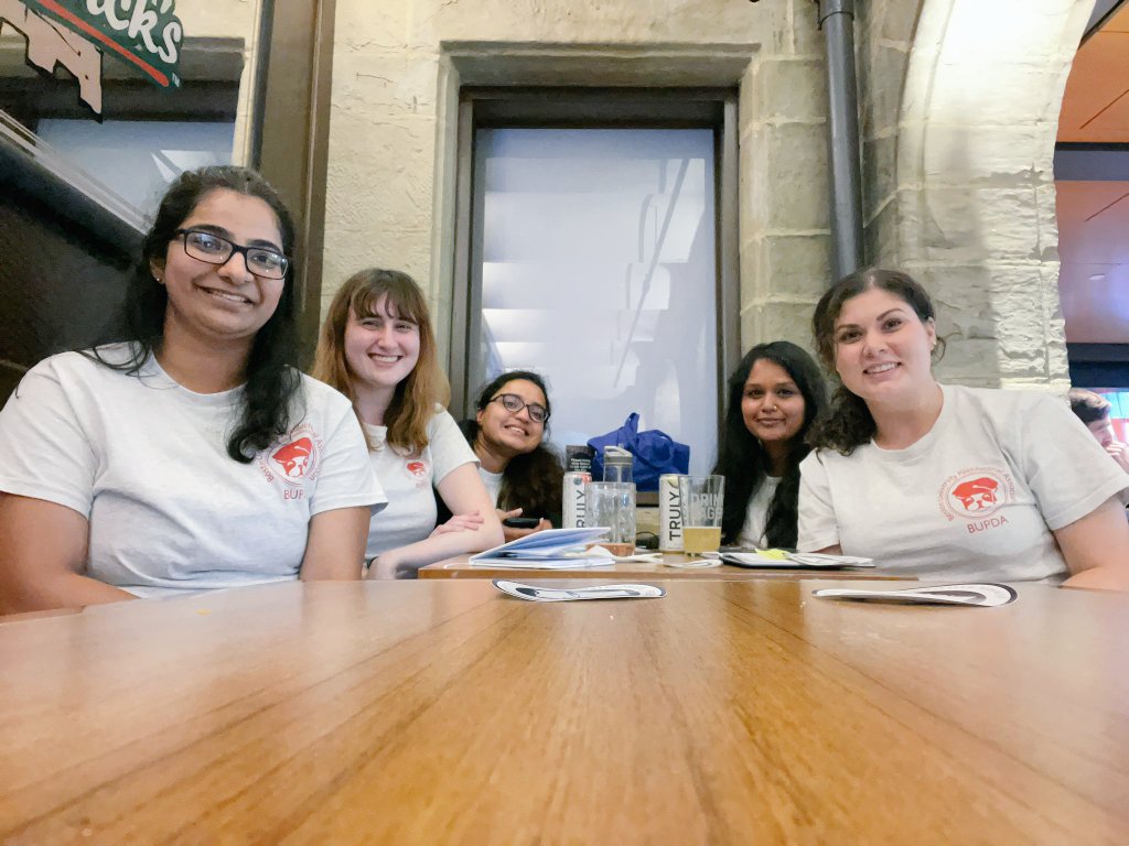 As part of #BUPDA <a href="/BU_Tweets/">Boston University</a>, we organized a post doc mini-retreat on the beautiful #CharlesRiverCampus with interactive talks from <a href="/LaurenACelano/">Lauren Celano</a> and <a href="/EswaraPallavi/">Pallavi Eswara</a> on post doc training and creating your online presence! 
#NationalPostdocAppreciationWeek