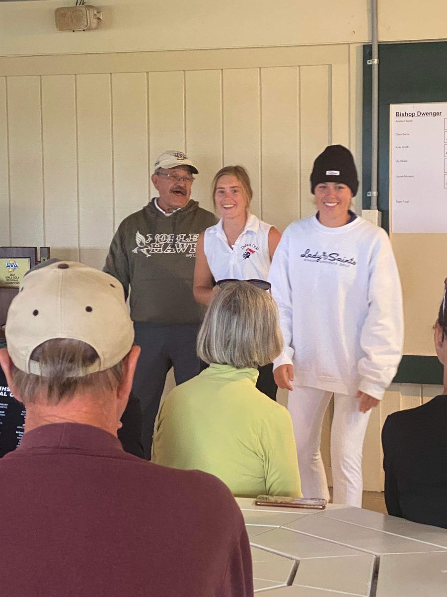 DeKalbGolf's tweet photo. So proud of our Barons today! Great solid round by Sophie shooting 89 at her first regional. Lillie overcame an unbelievable deficit being 9 over  par with 7 to play to finish par,birdie ,par, par ,birdie,birdie birdie , to punch her ticket to state !!! Congrats ladies https://t.co/Ep4AXpIyxT