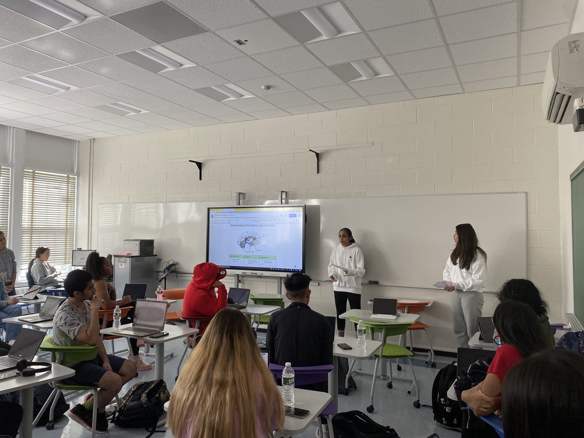 Our Jericho Mindfulness Ambassadors Council (JMAC) leaders teaching the HS Public Speaking class about the brain and practical breathing techniques. <a href="/CongerKim/">Kim Conger</a> <a href="/DaveCohenJHS/">DavidCohen</a> <a href="/jamie_hermel/">Jamie Hermel</a> <a href="/Ivysherman/">Ivy Sherman, Ed.D.</a>