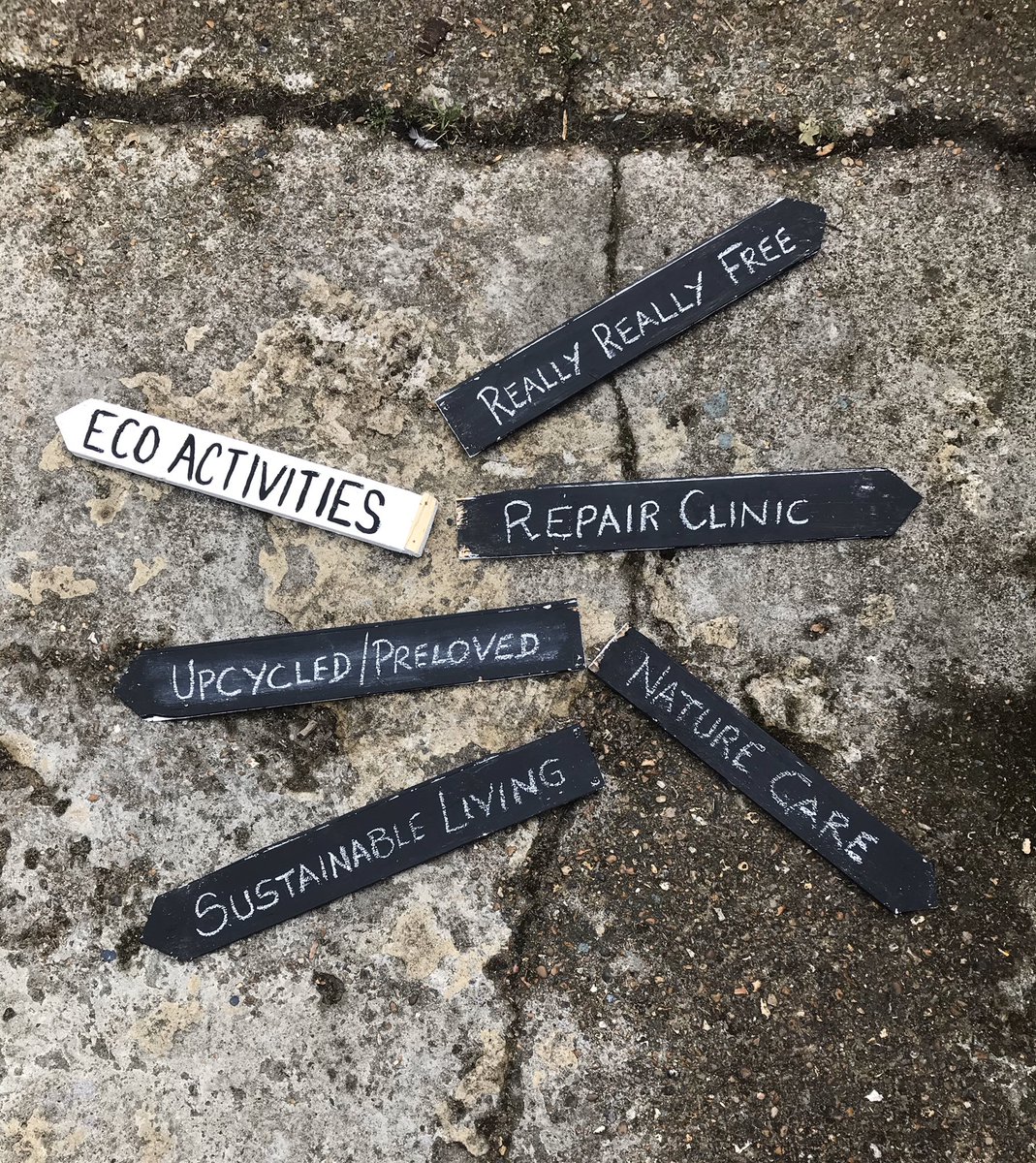 tyrelady's tweet photo. Getting signs ready for the start of the #GreatBigGreenWeek &amp; St. John’s #egham yearly #ecofayre #stjohnsegham #ecochurch https://t.co/Xy0f91KOGj