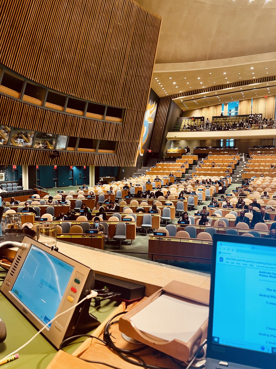 AmbMKimani's tweet image. The United Nations — despite its shortcomings — is the realisation of one of humanity’s greatest aspirations: to have all nations, great and small, rich and poor, under one roof, subject to a common law, working together to achieve peace, development and human rights 🥲#UNGA