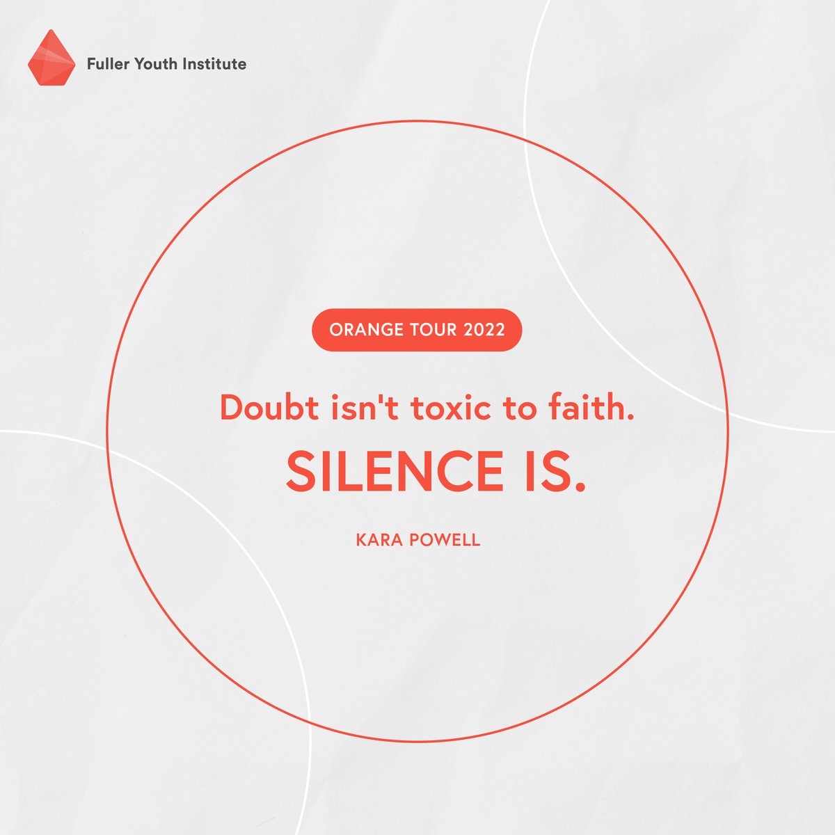 KPowellFYI's tweet photo. Loved being with my @OrangeLeaders friends in Chicago talking about this: 70% of youth group graduates had doubts about their faith. Those who felt the freedom to talk about doubts experienced more faith maturity later on.
#growingwith #growingyoung #stickyfaith #3BigQuestions https://t.co/0w5TE69iRL