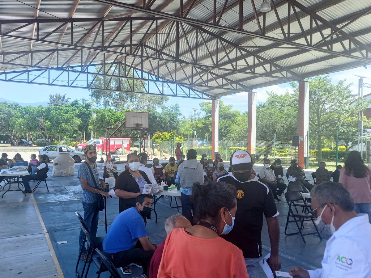 JavierVillacana's tweet photo. A temprana hora, una brigada de @ACOaxaca atendió a militantes del @PRIOaxaca_ y vecinos de la agencia de Candiani beneficiando a más de 300 personas con la jornada de Salud. El trabajo en equipo y nuevos liderazgos dan resultados para el priismo de todas las regiones de #Oaxaca https://t.co/3bHM1LDkxw