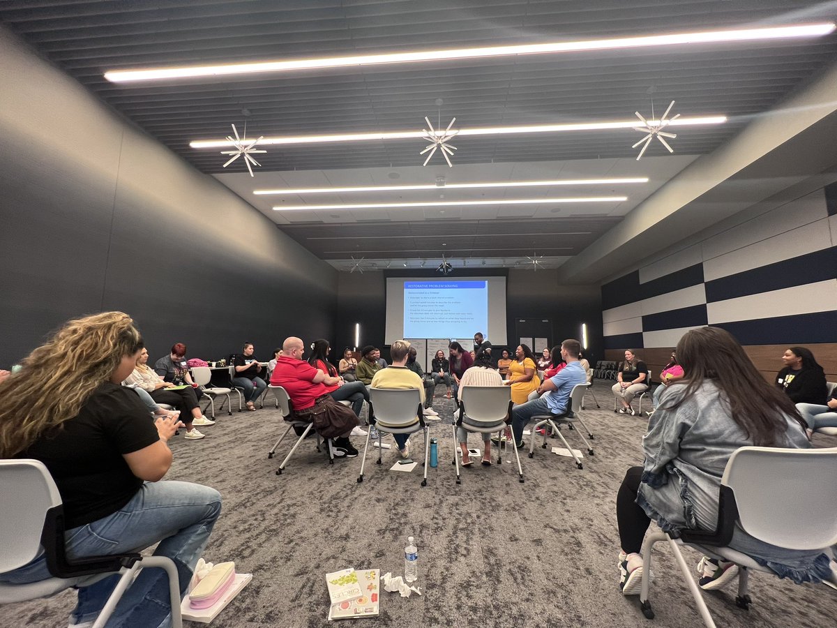 MsMacedoClass's tweet image. Spent the last 2 days away from my babies in restorative practices training. They were full of learning new methods to assist in behavioral management by focusing on community bldg &amp;amp; the development of strong + powerful relationships.💓 #relationshipsmatter #SELmatters #cfbPROUD