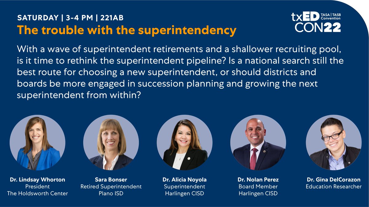 Are you attending @tasanet | @tasbnews #txEDCON22 this week? Join us tomorrow for a conversation about the trouble with the superintendency. Want a reminder? Add the session to your calendar: evt.to/aimmosmmw