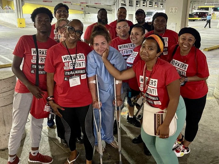 UNITEHEREPhilly's tweet photo. UNITE HERE Philly responds to canvasser shot in crossfire after she finished her shift knocking doors for the November election: https://t.co/CGAtPBrKoA
