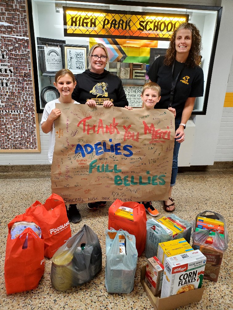 This is what #HumansOfTheLKDSB look like! This <a href="/ErrolVillagePS/">Errol Village School</a> student collected thousands of dollars worth of food to donate to local schools. We are so grateful to be a recipient of such generosity. #inspiring #community thank you and merci💕