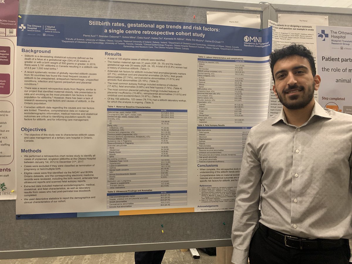 OMNI_Obstetrics's tweet photo. Today several of our trainees presented their research through oral and poster presentations at the 4th annual @uOttawaMed Research Day 2022 @OttawaCEC. 👏 for this opportunity to showcase their outstanding research while networking with colleagues and faculty! https://t.co/O9z0ozqa7m