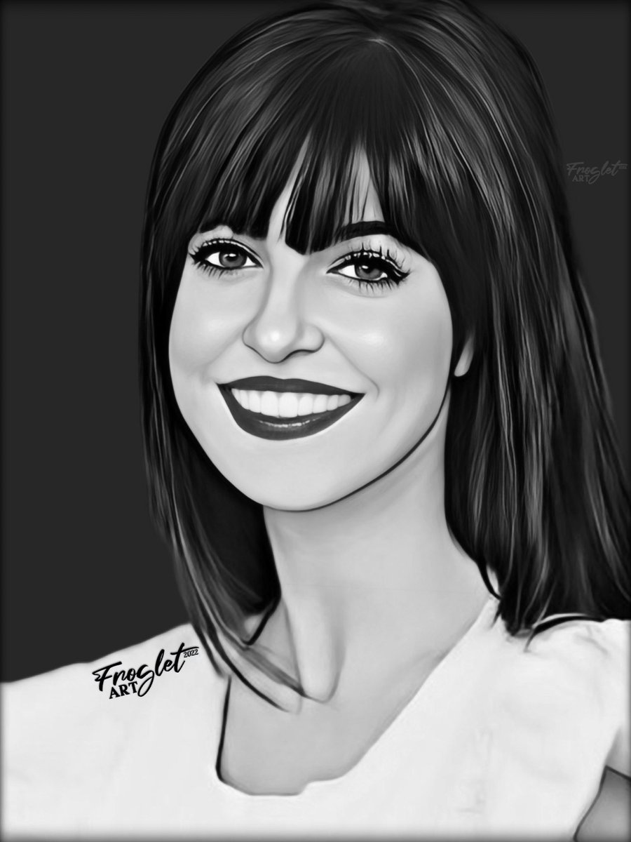 frogletland's tweet photo. Gau on! 😘 
-Photo of Ylenia used in portait was taken by #AsierCorera 

#YleniaBaglietto #Maitino 
#ArtOfTheDay #PortraitArt 
**Full Size Poster Black/White Version! https://t.co/ShNgJkzGEd