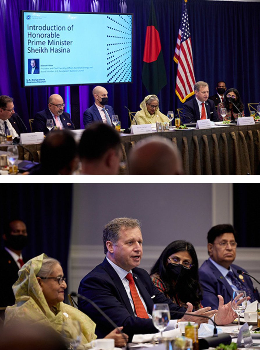 Excelerate_EE's tweet image. CEO Steven Kobos had the honor of introducing the Prime Minister of Bangladesh H.E. Sheikh Hasina at the U.S. Bangladesh Business Council Executive Roundtable in NYC.  

Excelerate’s commitment to Bangladesh will support continued economic growth in the country. 

#EE #Bangladesh