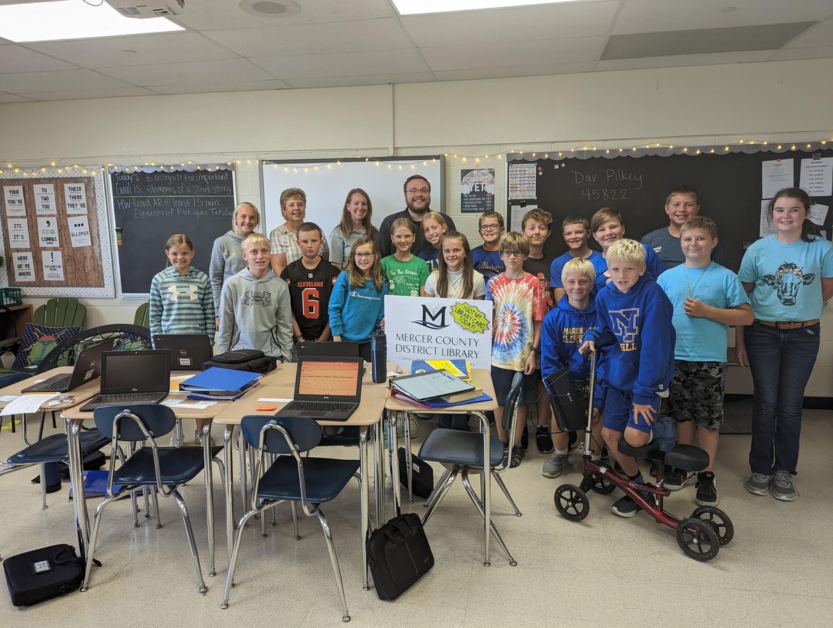 mrsandreagreve's tweet photo. Thank you to the Mercer County Library for coming in to set my students up with online accounts, teach them how to place holds and read books online! Skills to help develop lifelong readers! #melemflyerpride https://t.co/QQI8aL8RJ7