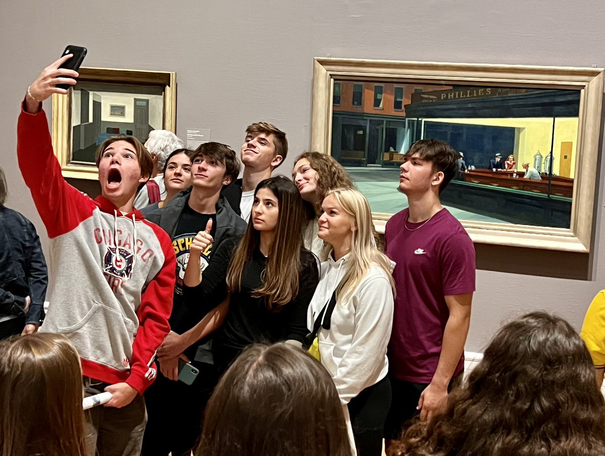 HUMANITIESofPHS's tweet photo. Our Humanities students started off their 1st semester field trip series running around the @artinstitutechi solving riddles and locating art we discussed in class. What a great way to spend a beautiful Friday! #bestclassever #ArtLovers #artappreciation #experiencesareeverything https://t.co/ew02kwCNZd