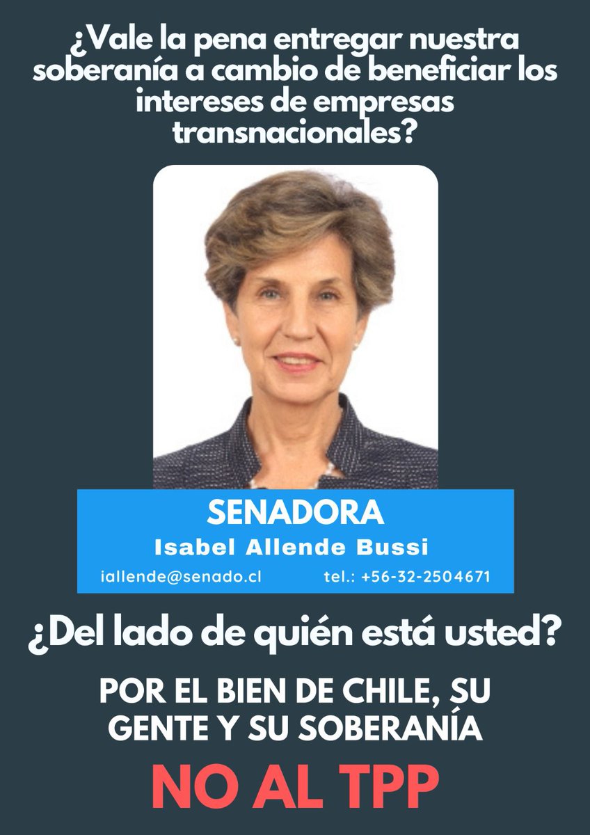 FitoSalinas7's tweet photo. Las trasnacionales quieren quedarse con todo y aprobando el #TPP11 destruirán lo que queda de nuestra producción nacional, por eso #NOalTPP #ChilesinTPP #ChaoTPP11 #NomasTPP11 https://t.co/K7kW4r1he8