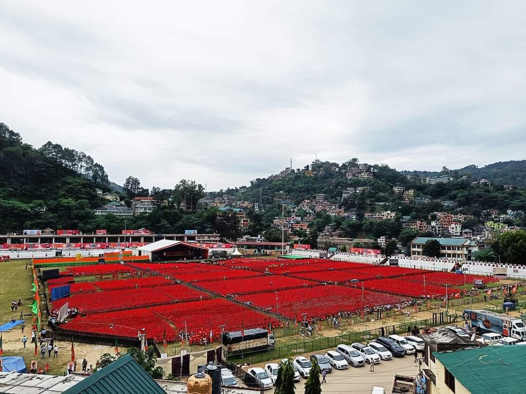 BJYM's tweet photo. History is all set to be created.

Mandi, Himachal is eagerly waiting for PM Shri @narendramodi !

PM will address BJYM's Yuva Vijay Sankalp Rally! https://t.co/CpT4yZ5D3m