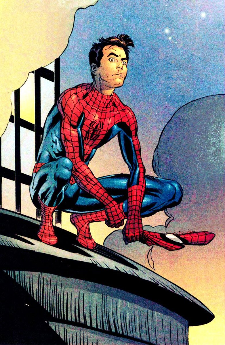 RT @spideymemoir: Spider-Man ponders his existence, art by Lee Weeks! https://t.co/k9Ws30o0xt