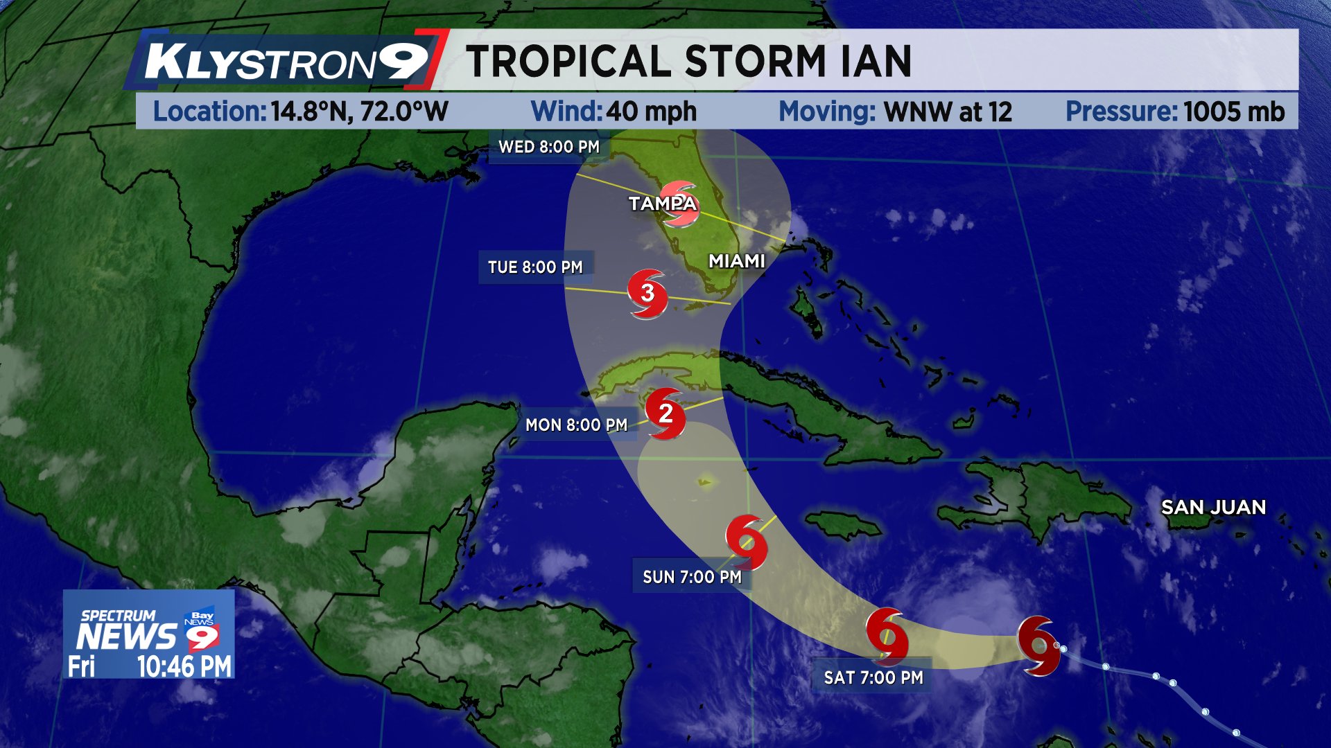 Spectrum Bay News 9 Weather on Twitter "TS Ian has formed in the