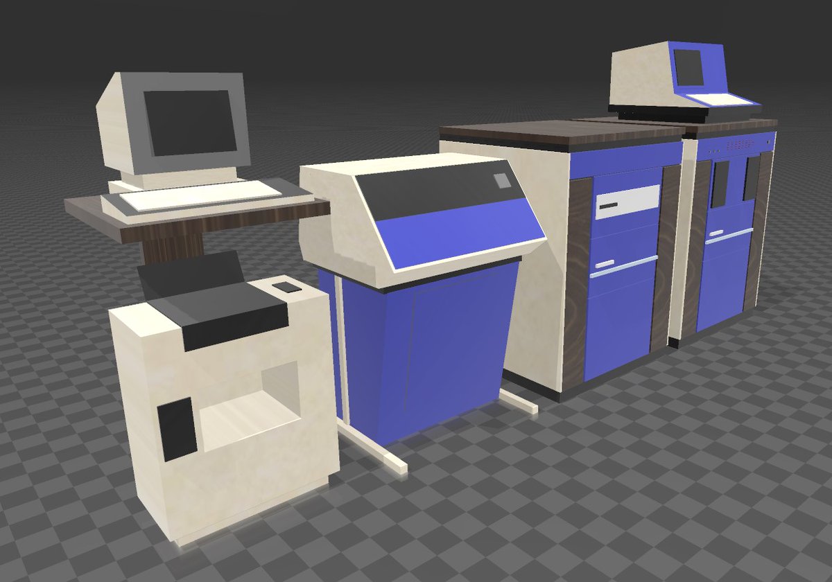 I just had to keep working and model out the full setup I want to build!

From right to left: 
Centurion main chassis with Hawk, 2x Floppy, Finch and Terminal
Centurion 2nd chassis with Hawk and Phoenix
Centurion Printer
Wangwriter 5503 with custom stand for CRT and keyboard