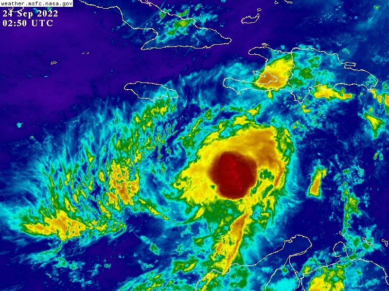 weatherjamaica's tweet image. According to the U.S. National Hurricane Center, Tropical Depression #9 has now strengthened to Tropical Storm Ian. Moderate to heavy rainfall is expected to affect sections of Jamaica from this system tomorrow into Sunday.