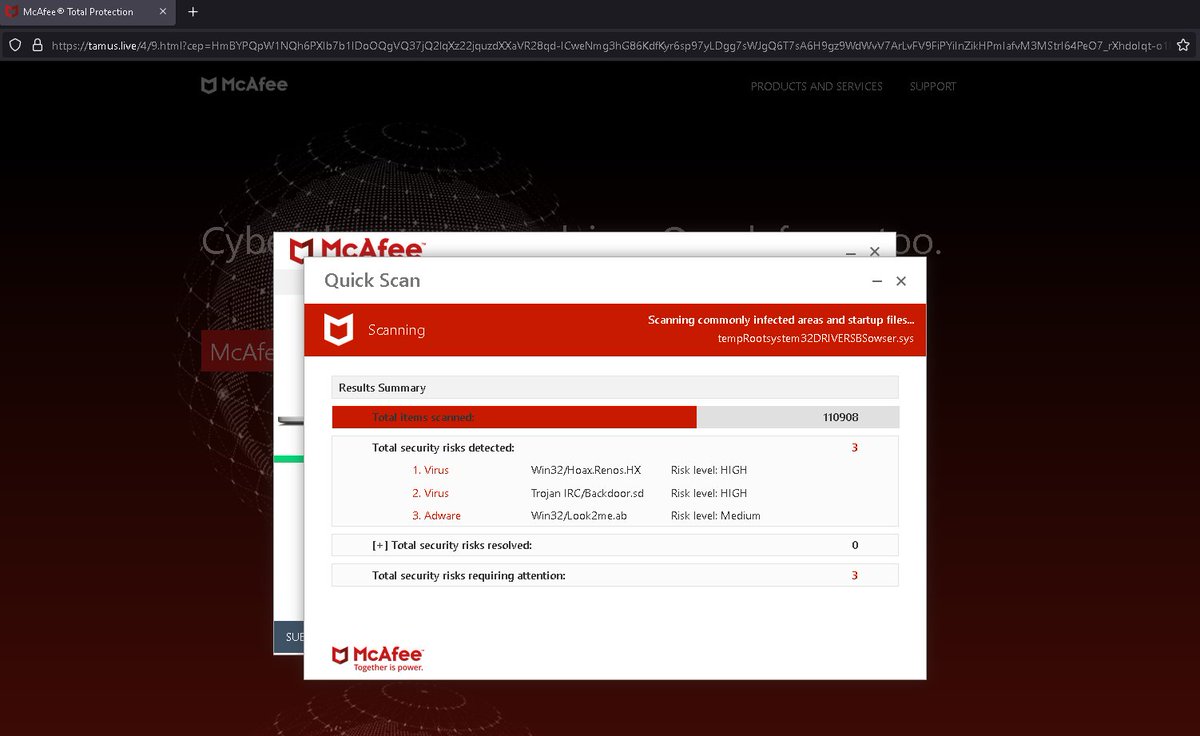d1savow3d's tweet image. https://tamus[.]live/4/9.html
#fakescanner #Phishing 
⚠️ @GoDaddy