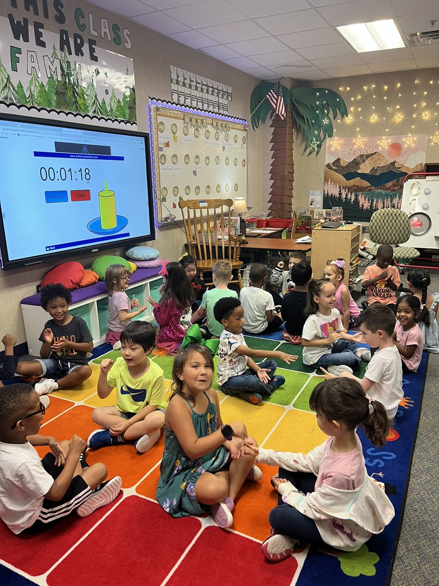 Team building game of rock, paper, scissors.  <a href="/McClureKinder/">McClure Kinder</a>