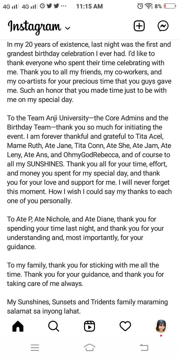miss_morrighan's tweet photo. Awww. Anji's message to everyone. So soft for this. Very appreciative talaga this lady. 

HAPPY BIRTHDAY ANJI
#AnjiSalvacion @anjisalvacion https://t.co/uX1tTuOQbn