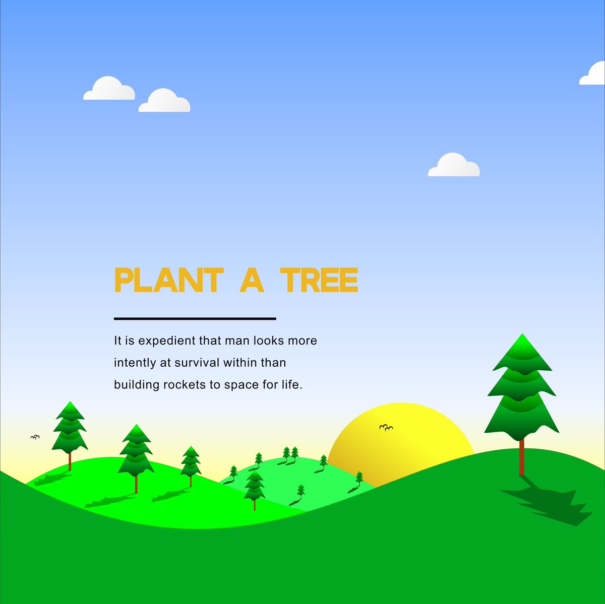 nexzizstudio's tweet photo. Plant a tree... E get why https://t.co/JFsFjTv9DE