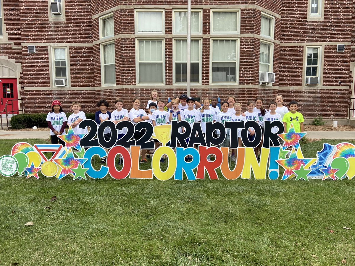 Fun times at the color run today! #d70shinyapple #d70raptors